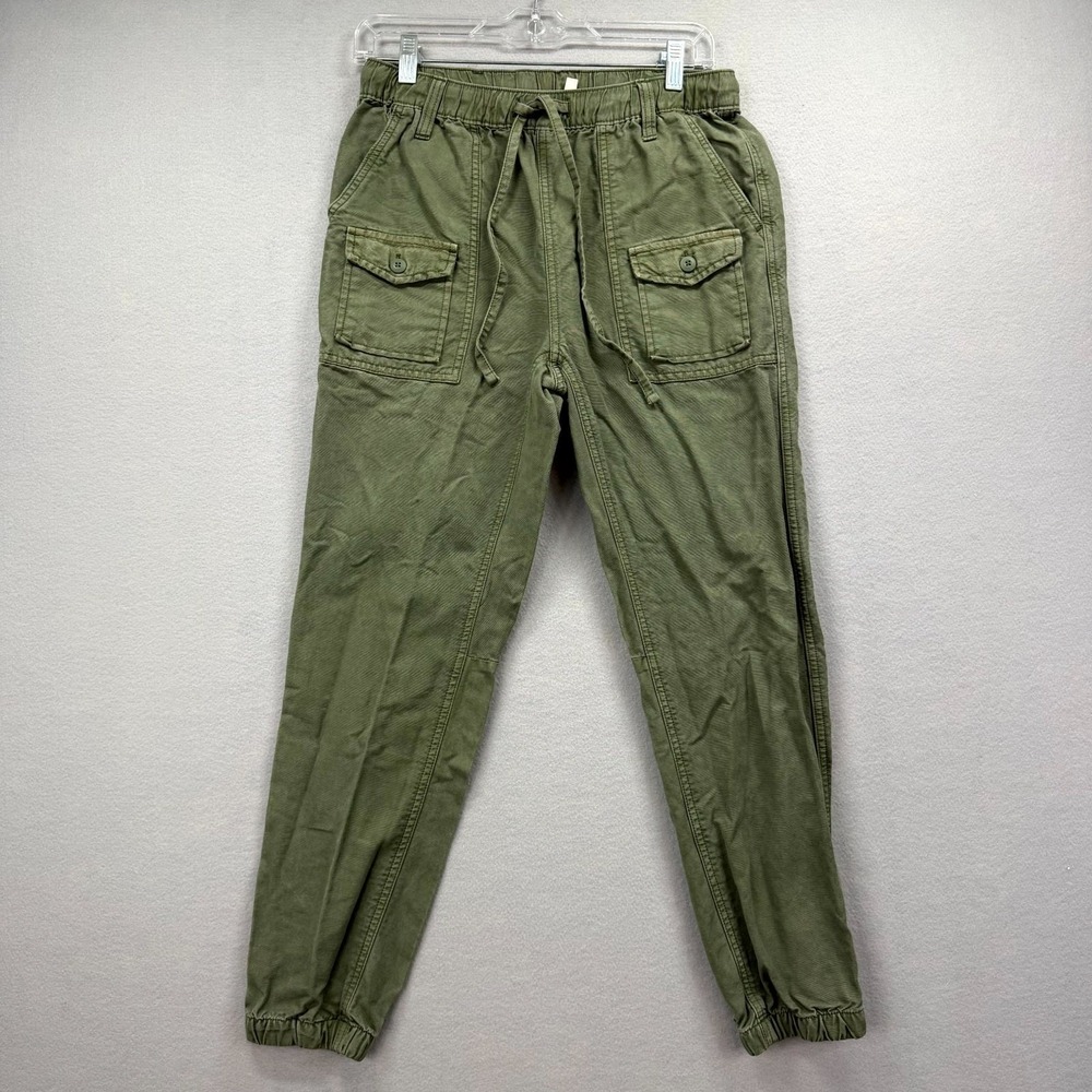 Aerie Cargo Jogger Pants Womens XS Fits 29x26* Green Army‎ Utility Drawstring